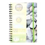 Notebook Ruled 6x9 60 Sheets W/Elastic Stone Paper