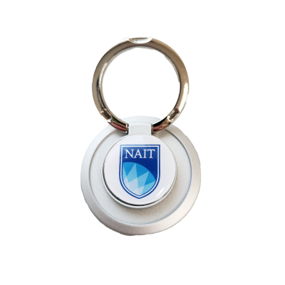 Phone Ring Holder With Dome Adhesive 360 Rotation W/Nait Log