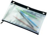 Pencil Case Mesh With 3 Binder Holes 5" X 10"