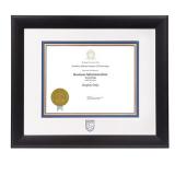 Frame Diploma Infused Black With Triple Mat