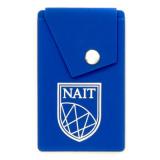 Silicone Smart Phone Wallet With Snap W/Nait Logo