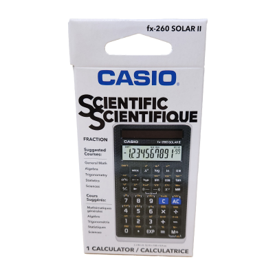 Calculator Casio Fx-260 Solar II Power Scientific