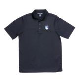 Mens Polo Shirt Performance Poly/Cot Blend W/Shield Embroid