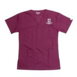 Unisex Scrub Top Veterinary Medical Assistant Uniform W/Logo
