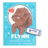 Coloring Book W/Crayons Flynn Collection In Plastic Bag