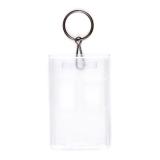 Id Holder Clear Hard Plastic With Metal Hook
