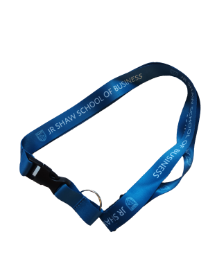 Lanyard Jr Shaw School Of Business Sublimated W/Side Squeeze