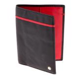 Ladies Passport Cover Swiss Gear Goat Leather Red Interior R