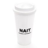 Mug Reusable Plastic W/Lid Nait Making A Difference