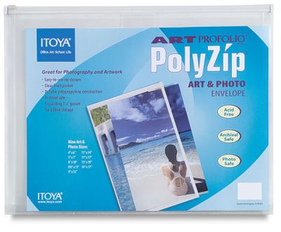 Art Envelope Polyzip 11" X 17" Polypropylene Zip Closure