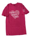 Unisex Tshirt Short Sleeve Kindness Starts Pink Shirt 2020