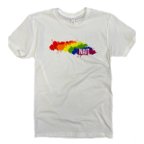 Unisex Tshirt Short Sleeve W/Pride Colors & Nait Screen Prin