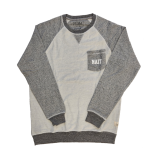 Unisex Sweater Crewneck Chest Pocket 2 Colors W/Nait