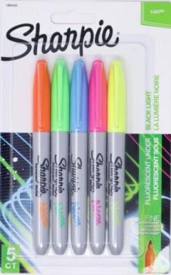 Marker Sharpie Neon Fine Tip 5 Pack Assorted
