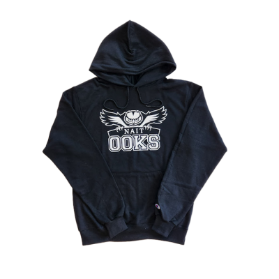 Unisex Hoodie Essential Brushed Fleece W/Ooks Logo Full Fron
