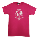 Unisex Tshirt Short Sleeve Lift Each Other Pink Shirt 2023