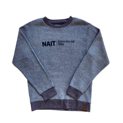Unisex Sweater Crewneck Reverse Fleece Enzyme Colors W/Nait