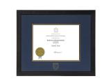 Frame Diploma Florentine With Double Black Core Mat