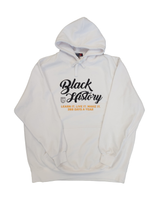 Unisex Hoodie Basic Poly/Cotton W/Black History Nait Logo
