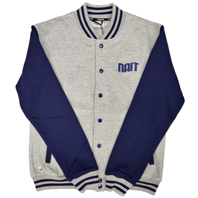 Unisex Jacket Varsity Contrast Ribbing Two Tone W/Nait Contr