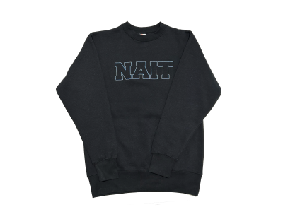 Unisex Sweater Crewneck Cloud Fleece 3" Cuffs W/Nait Appliqu