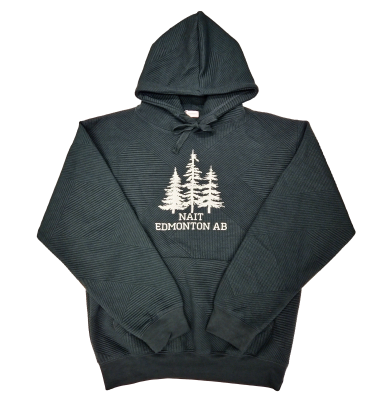 Unisex Hoodie Textured Fabric Lined Hood W/Nait Trees Logo