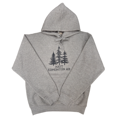 Unisex Hoodie Textured Fabric Lined Hood W/Nait Trees Logo