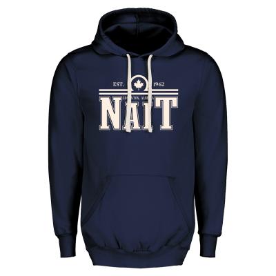 Unisex Hoodie Sueded Finish Ivory Drawcords W/Nait