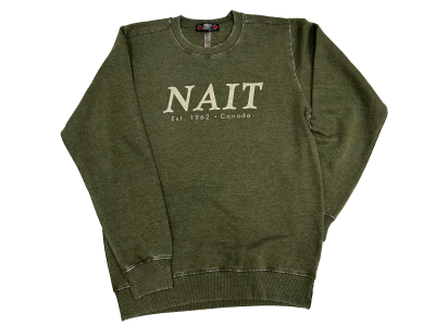 Unisex Sweater Crewneck Burnout Soft Fleece W/Nait