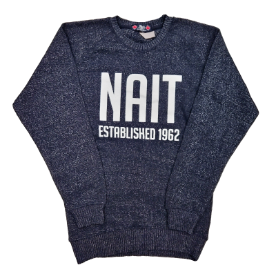 Unisex Sweater Crewneck Nantucket Knitted Fleece W/Nait